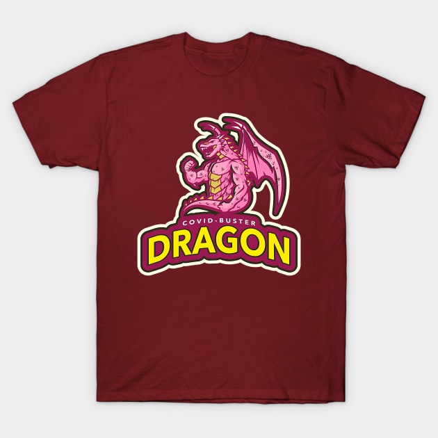 COVID-buster Dragon T-Shirt by PersianFMts